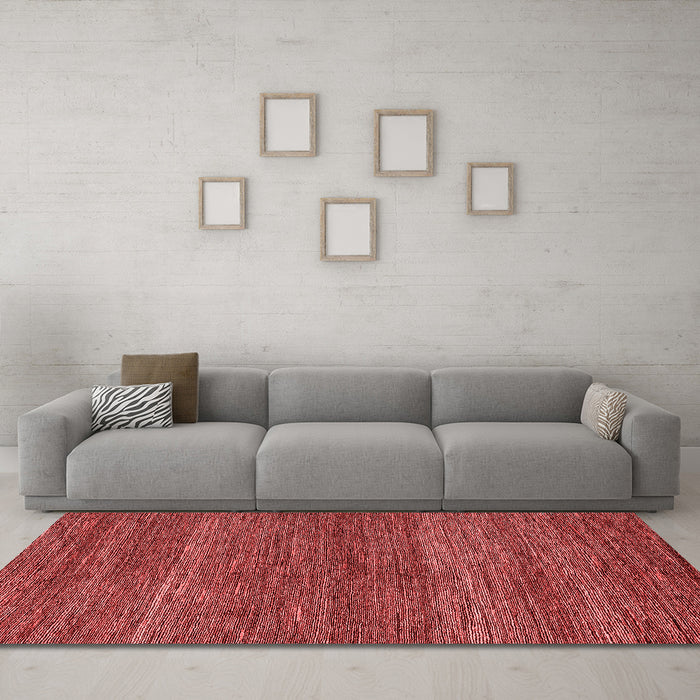 Modern Red Washable Rugs