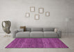 Machine Washable Abstract Purple Modern Area Rugs in a Living Room, wshabs5529pur