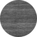 Round Abstract Gray Modern Rug, abs5529gry