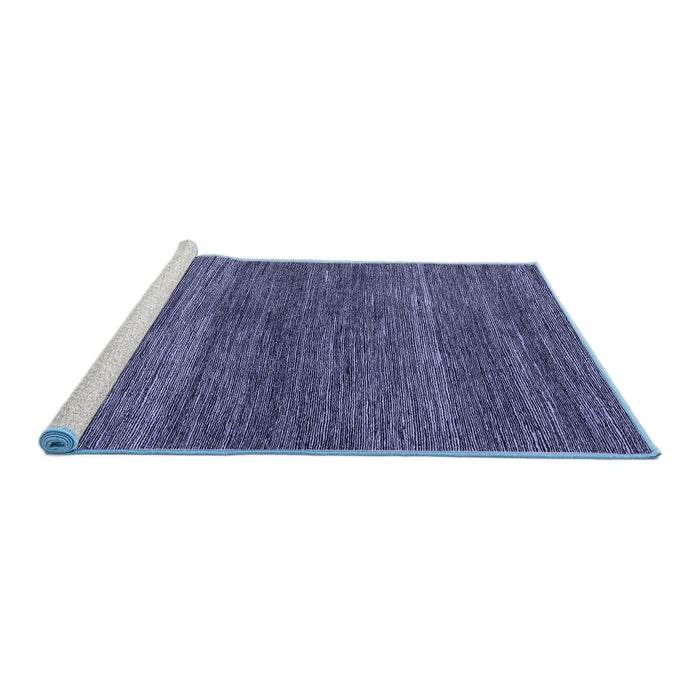 Sideview of Machine Washable Abstract Blue Modern Rug, wshabs5529blu