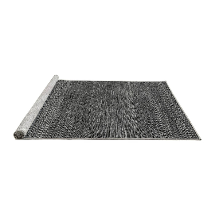Sideview of Machine Washable Abstract Gray Modern Rug, wshabs5529gry
