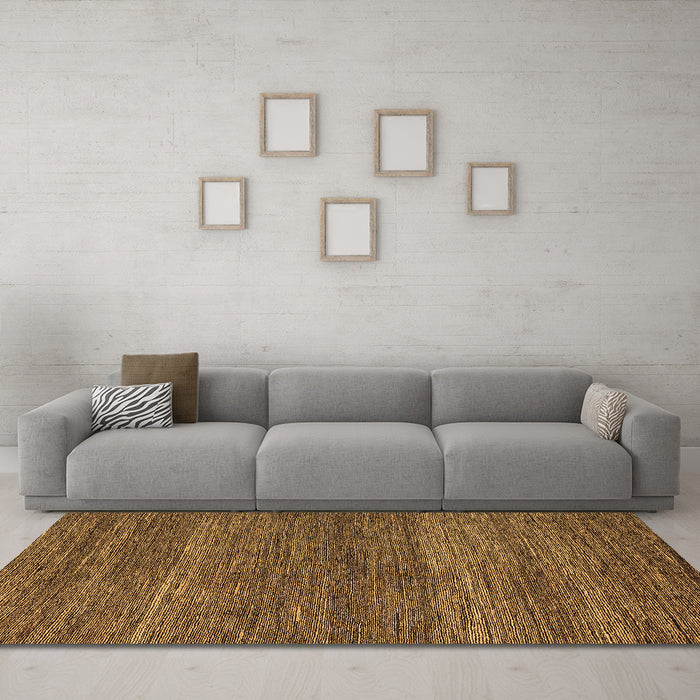Machine Washable Abstract Brown Modern Rug in a Living Room,, wshabs5529brn