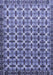 Machine Washable Abstract Blue Modern Rug, wshabs552blu