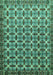 Abstract Turquoise Modern Rug, abs552turq