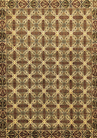 Abstract Brown Modern Rug, abs552brn