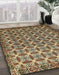 Abstract Bakers Brown Modern Rug in Family Room, abs552