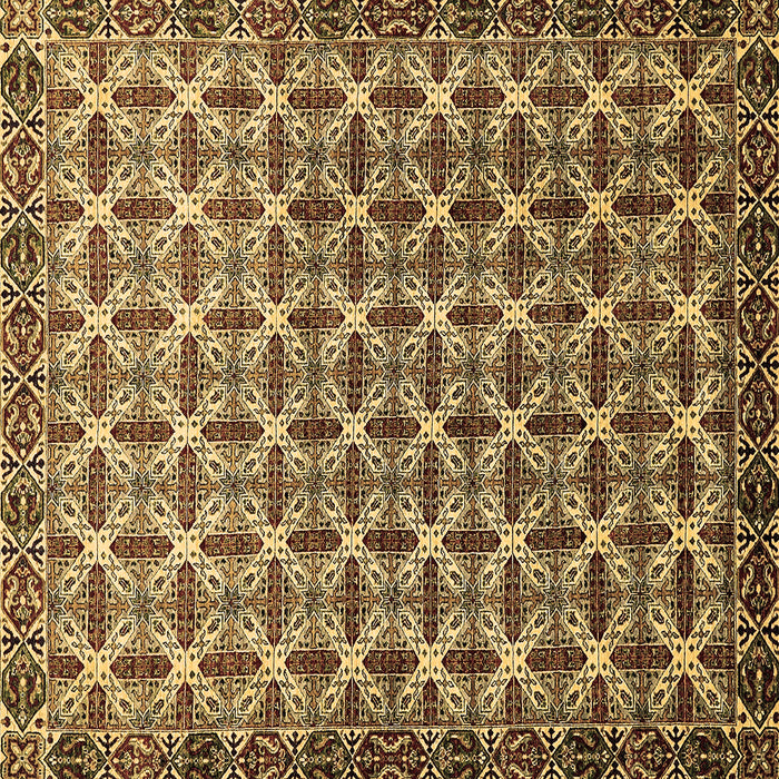 Square Machine Washable Abstract Brown Modern Rug, wshabs552brn