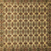 Square Machine Washable Abstract Brown Modern Rug, wshabs552brn