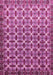 Machine Washable Abstract Pink Modern Rug, wshabs552pnk