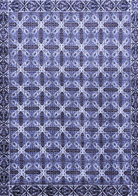 Abstract Blue Modern Rug, abs552blu