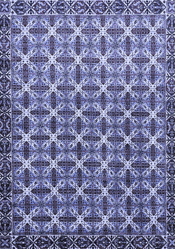 Abstract Blue Modern Rug, abs552blu