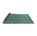 Sideview of Abstract Light Blue Modern Rug, abs552lblu