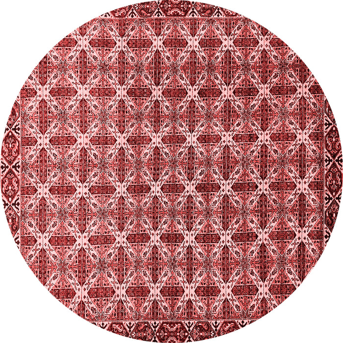 Machine Washable Abstract Red Modern Rug, wshabs552red