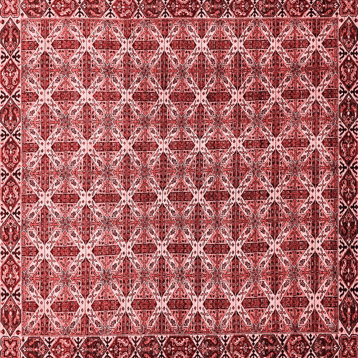 Machine Washable Abstract Red Modern Rug, wshabs552red