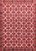 Abstract Red Modern Area Rugs