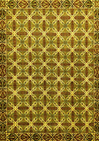 Abstract Yellow Modern Rug, abs552yw