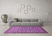 Machine Washable Abstract Purple Modern Area Rugs in a Living Room, wshabs552pur