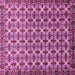 Square Machine Washable Abstract Pink Modern Rug, wshabs552pnk