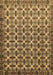 Machine Washable Abstract Brown Modern Rug, wshabs552brn