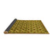 Sideview of Abstract Yellow Modern Rug, abs552yw