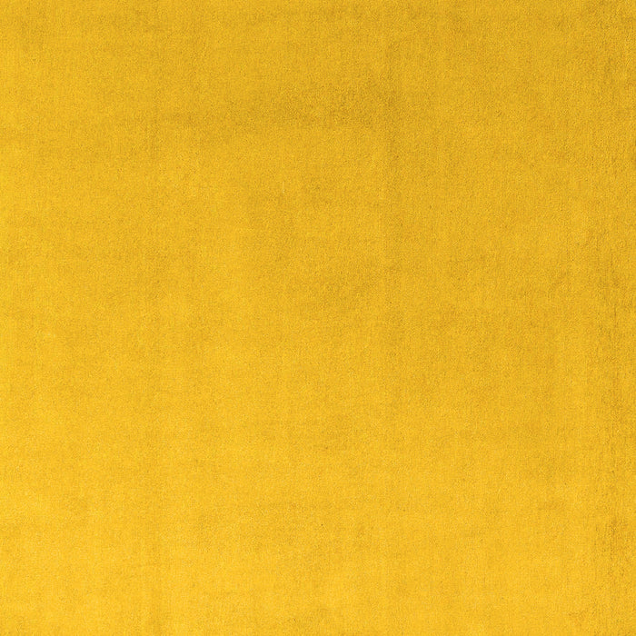 Square Machine Washable Solid Yellow Modern Rug, wshabs5530yw