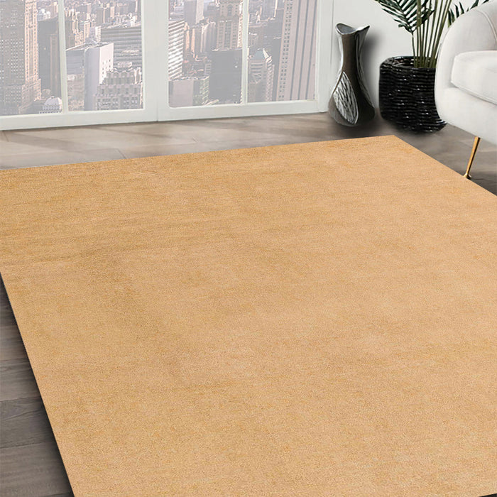 Machine Washable Abstract Orange Rug in a Family Room, wshabs5530