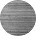 Round Abstract Gray Modern Rug, abs5531gry