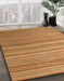 Abstract Sedona Brown Modern Rug in Family Room, abs5531