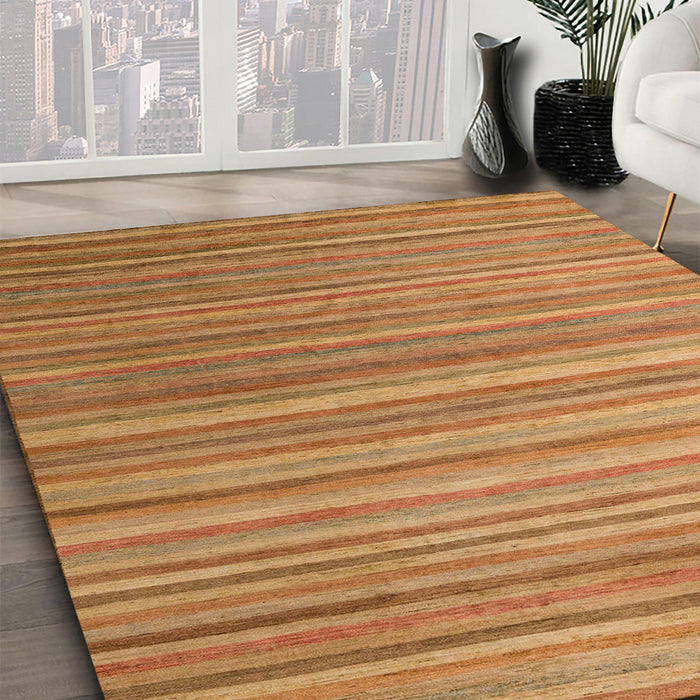 Abstract Sedona Brown Modern Rug in Family Room, abs5531