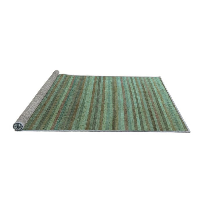 Sideview of Machine Washable Abstract Light Blue Modern Rug, wshabs5531lblu