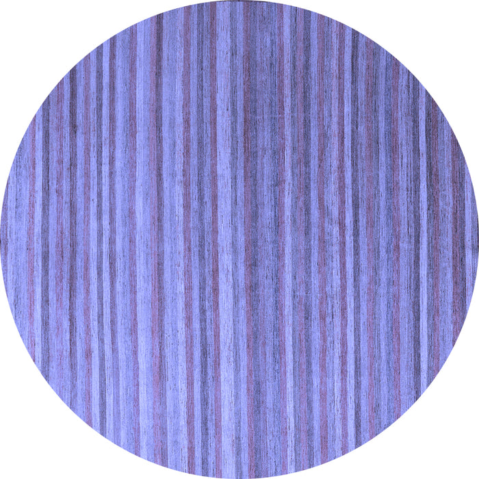 Round Machine Washable Abstract Blue Modern Rug, wshabs5531blu