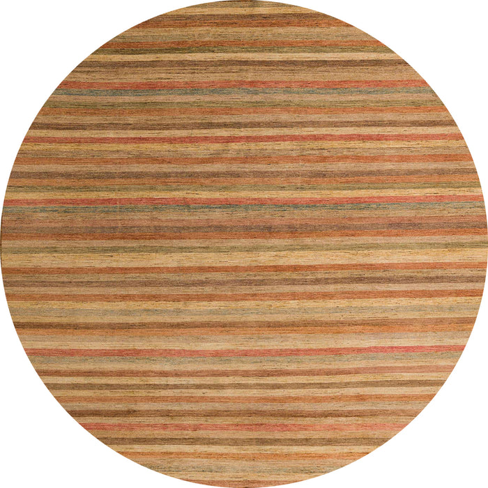 Round Machine Washable Abstract Sedona Brown Rug, wshabs5531