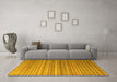 Machine Washable Abstract Yellow Modern Rug in a Living Room, wshabs5531yw