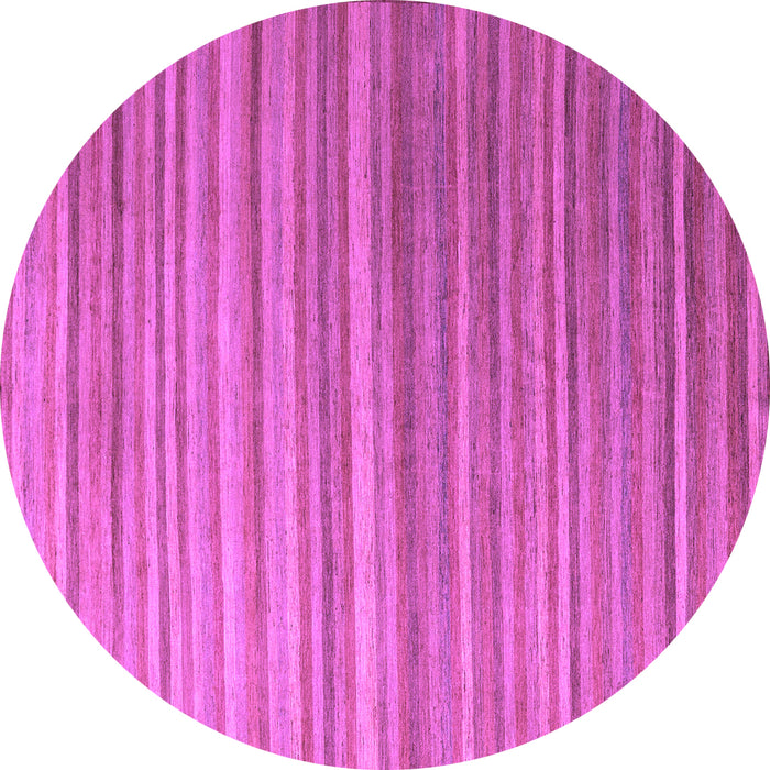 Round Machine Washable Abstract Purple Modern Area Rugs, wshabs5531pur