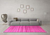 Machine Washable Abstract Pink Modern Rug, wshabs5531pnk