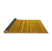 Sideview of Abstract Yellow Modern Rug, abs5531yw