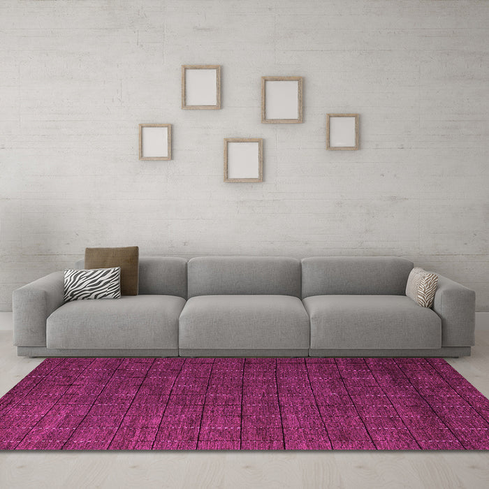 Machine Washable Abstract Pink Modern Rug in a Living Room, wshabs5532pnk