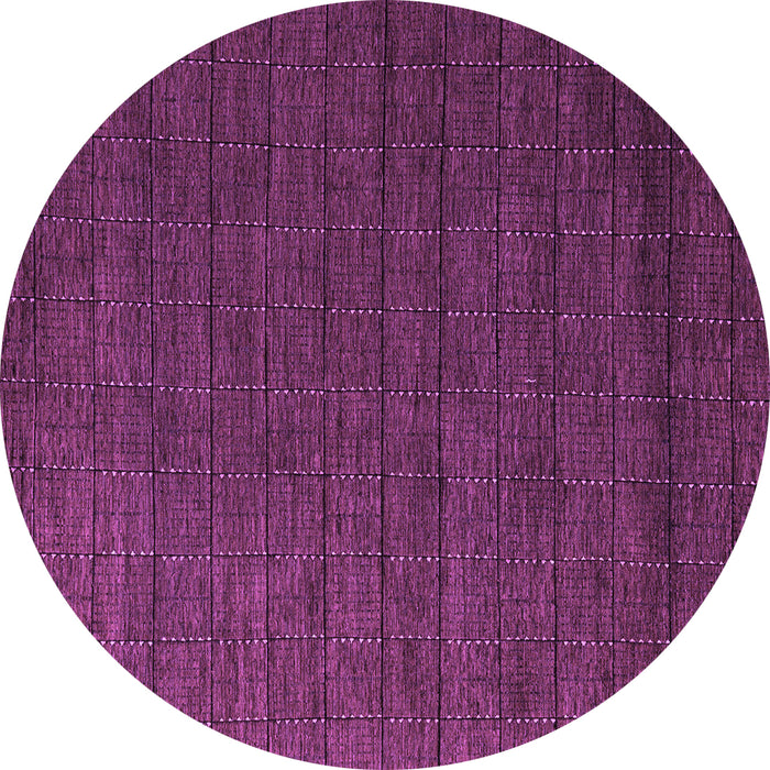Round Machine Washable Abstract Purple Modern Area Rugs, wshabs5532pur