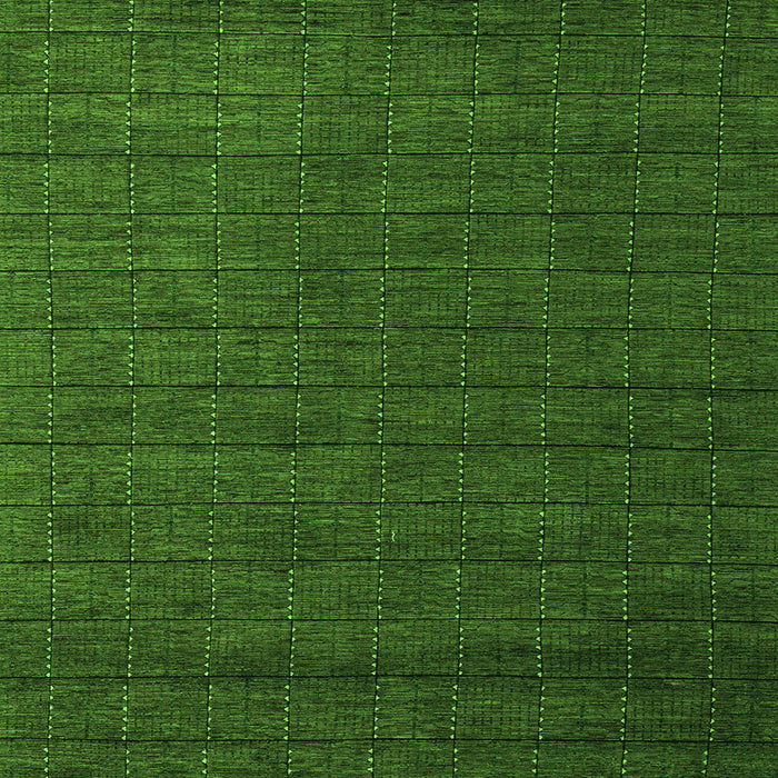 Square Machine Washable Abstract Green Modern Area Rugs, wshabs5532grn