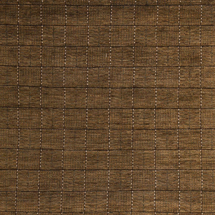 Machine Washable Abstract Bakers Brown Rug, wshabs5532