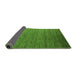 Sideview of Abstract Green Modern Rug, abs5533grn