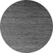 Round Abstract Gray Modern Rug, abs5533gry