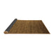 Sideview of Abstract Brown Modern Rug, abs5533brn