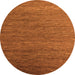 Round Abstract Orange Modern Rug, abs5533org