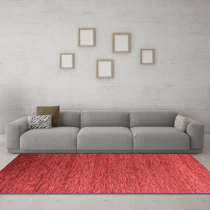 Modern Red Washable Rugs