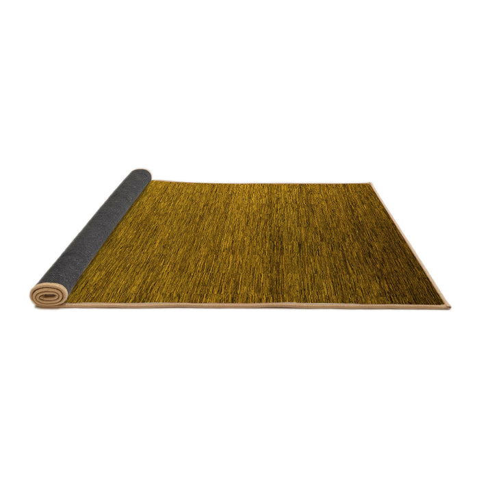 Sideview of Abstract Yellow Modern Rug, abs5533yw