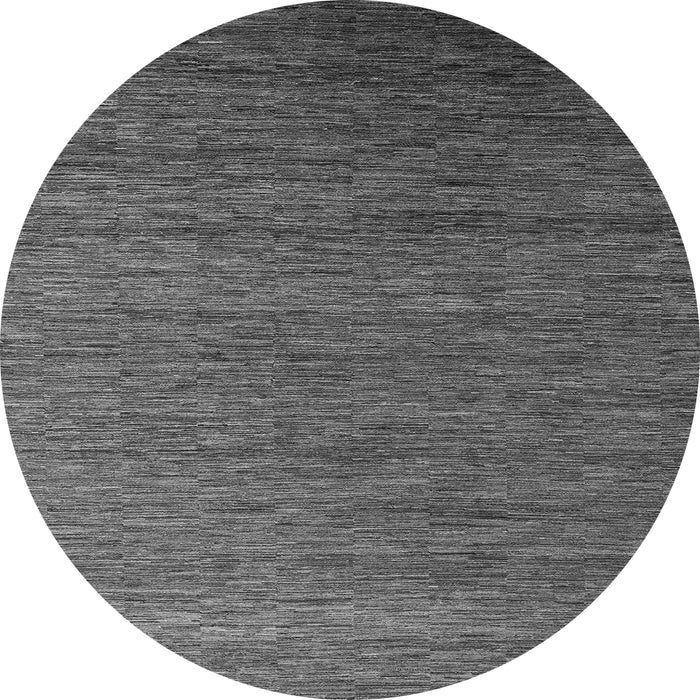 Round Machine Washable Abstract Gray Modern Rug, wshabs5533gry