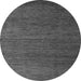 Round Abstract Gray Modern Rug, abs5534gry