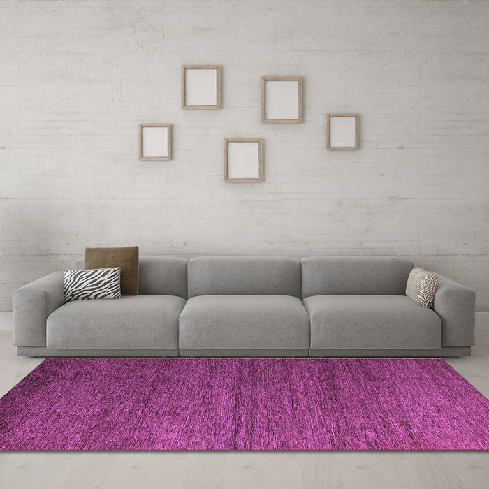 Machine Washable Abstract Purple Modern Area Rugs in a Living Room, wshabs5534pur