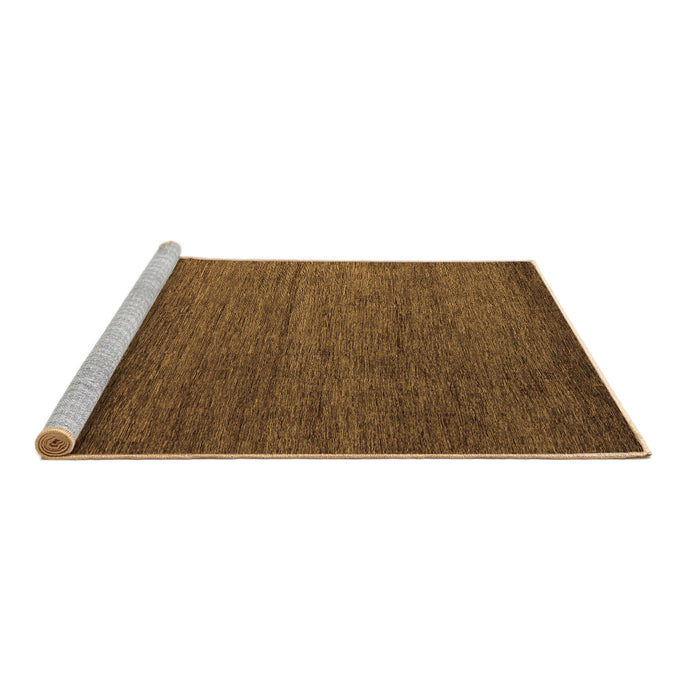 Sideview of Machine Washable Abstract Brown Modern Rug, wshabs5534brn